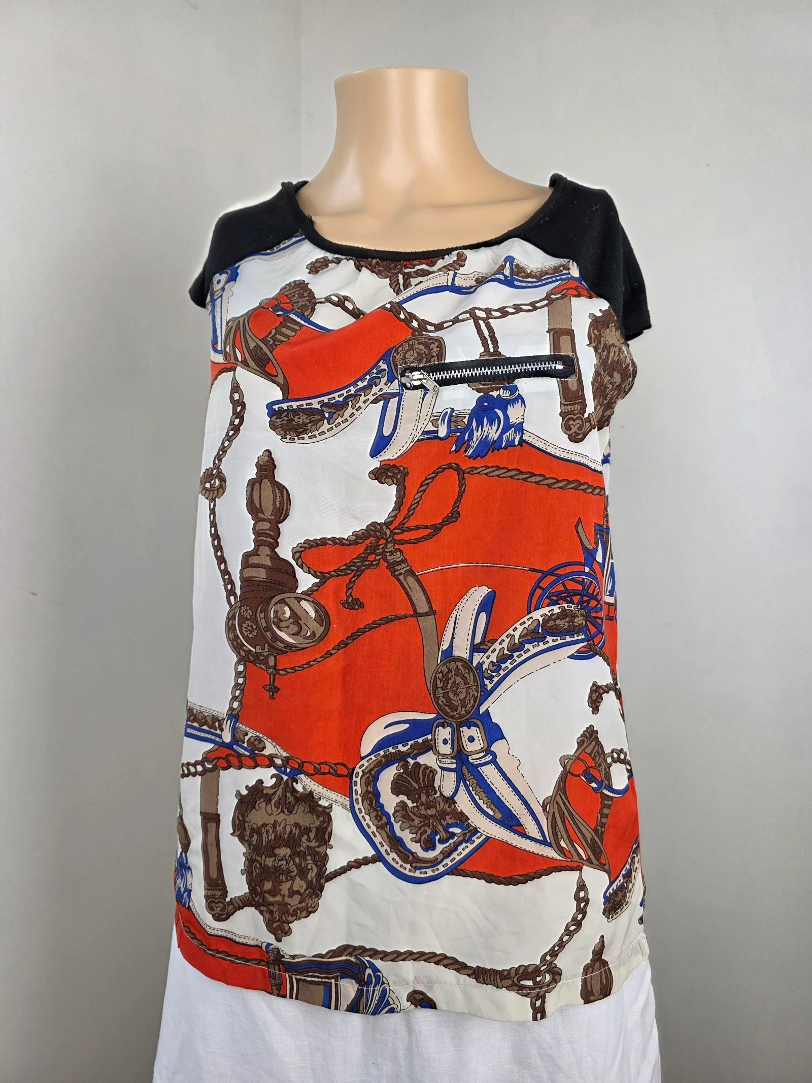 Haut imprimé équestre 🍒vintage 80's🍒taille 36/38